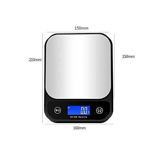 Digital Kitchen Scales Digital Kitchen Scale,Stainless Steel,Suitable for,Size: 16cm*21cm,1 Pcs