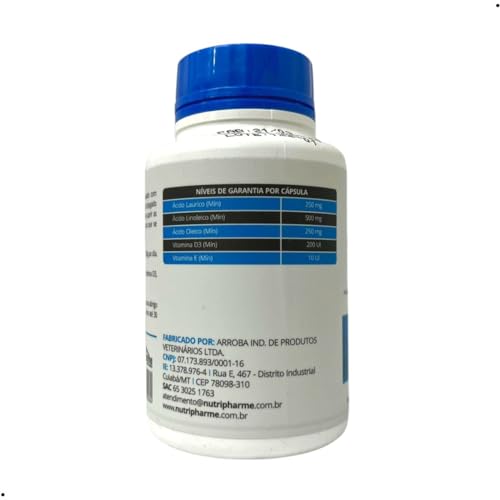NUTRIPHARM Suplemento Alimentar Geriátrico 1000 Para Cães E Gatos - 30 Cápsulas