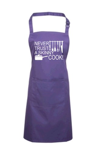 Tablier de cuisine amusant Edward Sinclair violet idée cadeau idéale pour chef amateur