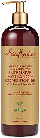 SheaMoisture Intensive Hydration Conditioner for Dry, Damaged Hair Manuka Honey and Mafura Oil deep moisturizing conditioner 24oz