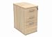 Produktbild office hippo Strapazierfähiger Schubladenkasten, versperrbarer Aktenschrank, Aufbewahrungslösung für Büro, mit A4-/Kanzleipapier-Hängeregisterauszug, Holz, Kanadische Eiche, 60 cm tief