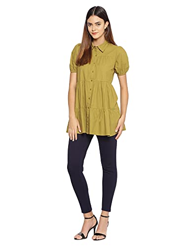 Image of oxolloxo Light Yellow Floral Print Tunic