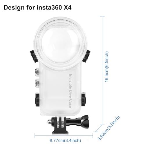 Étui de plongée Insta360 X4 PULUZ 50m avec coque étanche invisible - 2