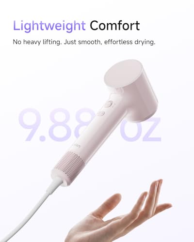 Image of Laifen Air 15 x Fast Drying Ionic Hair Dryer for Travel, Palm-Sized, Pink