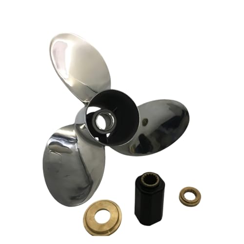 Image of Outboard Propeller 14 3 /4x19 for 90HP 120HP 150HP 200HP 300HP Stainless Steel 15 Splines Boat Parts RH763308