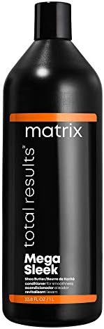 MATRIX Total Results Mega Sleek Conditioner | Controls Frizz Leaving Hair Smooth & Shiny | With Shea Butter | For Unruly Hair