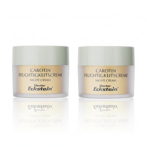 Doctor Eckstein Carotin Feuchtigkeitscreme Night Cream - Nachtpflege mit Carotin (2 x 50 ml)