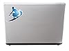 2 x 10cm Surfer Wave Vinyl Sticker Laptop Campervan Car Surf Beach Fun #6251 (10cm x 10cm) #2