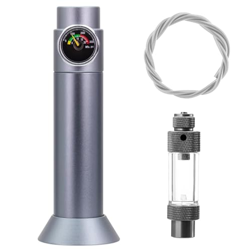 DONGKER Aquarium CO2 System, Tisch-/Wandmontage CO2-Regler und CO2-Blasenzähler mit Rückschlagventil...