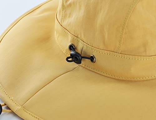 Image of Home Prefer Summer UPF 50+ Men's Bucket Sun Hat Wide Brim Fishing Hat Safari Hat