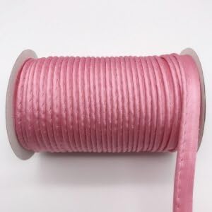 KENTUCKIZ Polyester Satin Bias Piping, Bias Tape with Cord, DIY Bias Binding Tape, Size: 10Mm-12Mm,25Yds - (Color: Pink/Size: 25 Yards Per Lot)