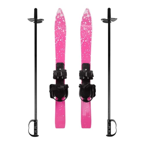 Fenteer Tablas de Esquí para Niños, Esquís Cortos, Patines de Hielo, Recreación Al Aire Libre, Snowboard, Equipo Deportivo de Invierno, de Nieve con , Rosa