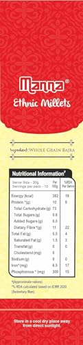 Image of Manna Bajra Whole Grain 1Kg Pearl Millet Natural Grains Sajje /Kambu /Pindi /Sajjalu /Bajri