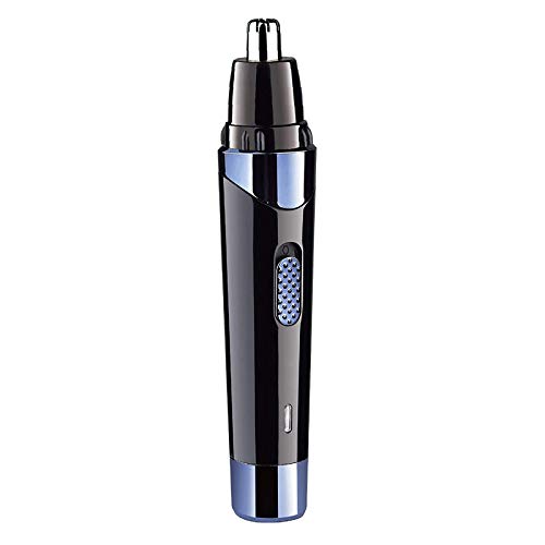 Nose Hair Trimmer For Men Women Rechargeable, Nose-Hair Trimmer Scissors Waterproof Stainless Steel, Long Nose Hair Trimmer Corded Shaver Ladies Male, Gun Face Nose Facial Eyebrow Hair Beard Trimmer