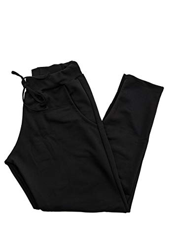 Kit 2 Calça Moletinho (G, Chumbo/Preto)