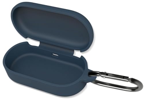 Naomo Silicone Case for TOZO T12, Soft and Flexible, Scratch/Shock Resistant Silicone Cover for TOZO T12 Headphones (Navy Blue)