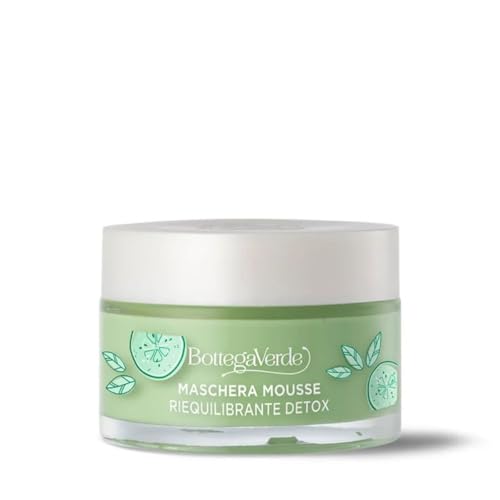 Bottega Verde - Estratti di bellezza - Maschera mousse - con succo di Cetriolo e The Matcha (50 ml) - riequilibrante detox