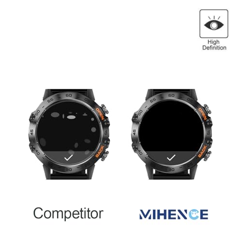 Screen Protector Compatible with K52 1.39 Inch Smartwatch, 9H Tempered Glass, Screen Protector Compatible with ESFOE K52 / SUNKTA K52 / Linwear K52 / ATEVENSE K52 / EIGIIS K52 1.39 Inch