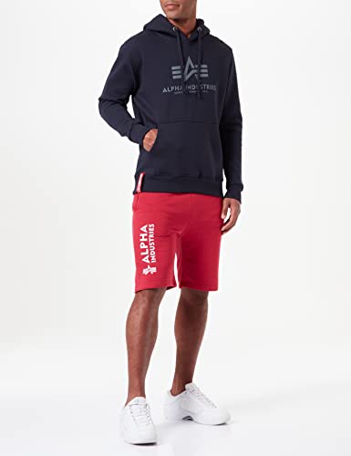 Alpha Industries Basic Hoody Kapuzensweat für Herren Rep.Blue – Ansicht 2