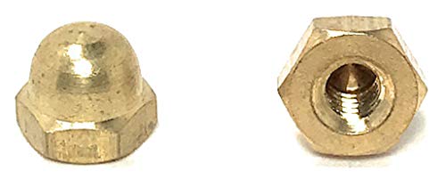 10-24 Acorn Cap Nuts Solid Brass (25 Pieces)