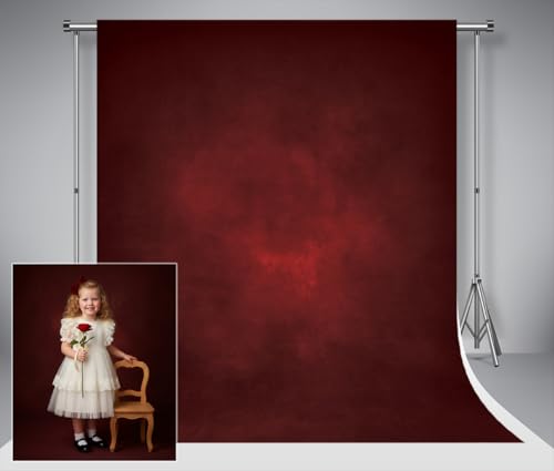 kate Fotografi 2 x 3 m röd svart gradient abstrakt mörk bakgrund vikbar studio vintage sammet bakgrund tvättbar textur dekorativ tapet