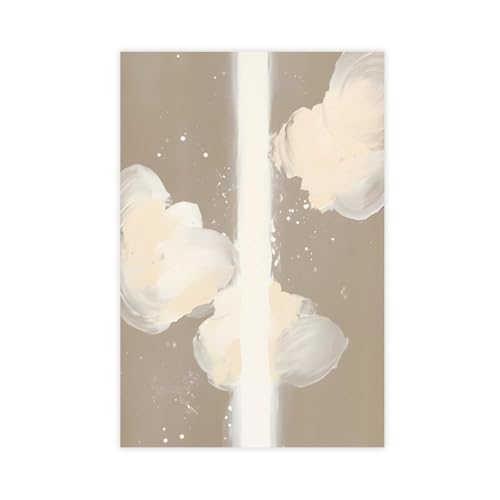 Affiches botaniques sur toile haut de gamme Mnyuein au design minimaliste neutre