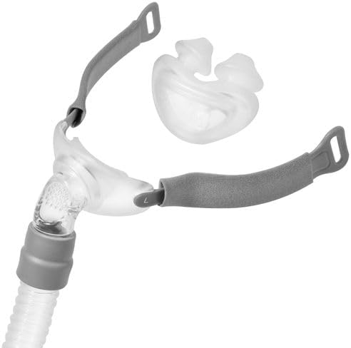 3B Medical Rio II Nasal Pillows Mask w/o Headgear (Medium), Clear