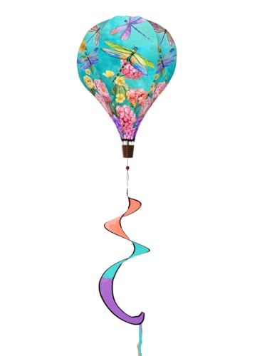 Dragonfly Garden Spring Hot Air Balloon Wind Twister 54' x 12' Briarwood Lane