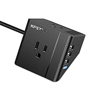 Algopix Similar Product 15 - Power Strip with 3 USB KPSTEK Flat
