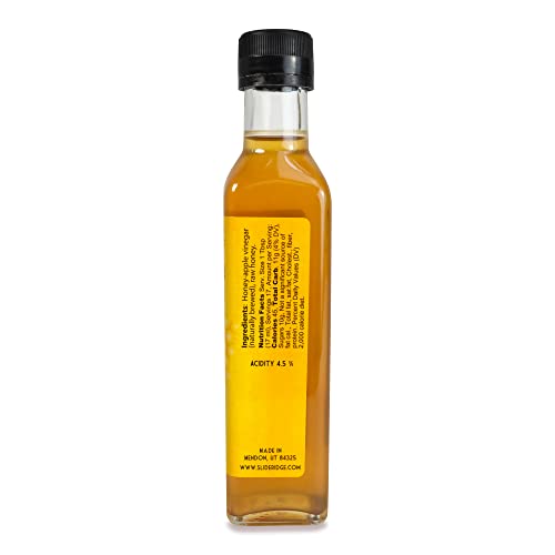 Slide Ridge Harvest Apple Honey Wine Vinegar 8.5 fl oz - Create enticing marinades, glazes, and dressings! 6 Pack