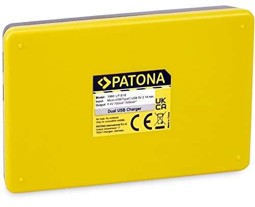 Batterie LP-E10 Double Charge Durable pour Éviter la Panne sur Canon EOS 4000D - 5