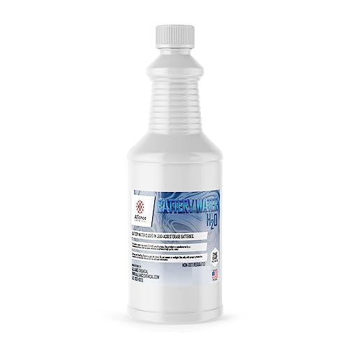 Battery Water - Deionized Reagent Grade Water - 1 Quart - Meets Spec:...