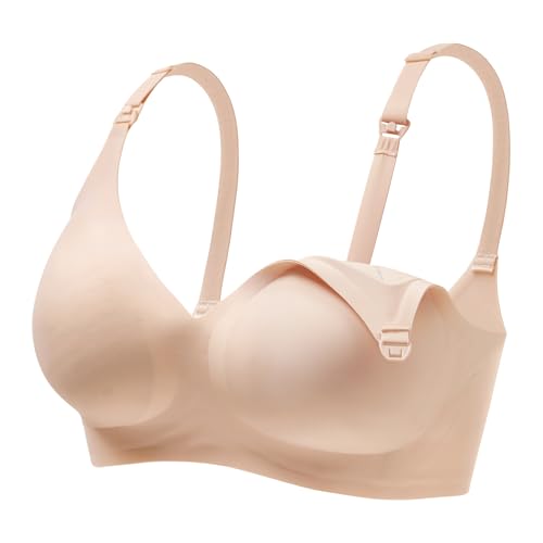 haakaa Nursing Bras for Breastfeeding, Ultra Comfort Jelly Strip“ Supportive Maternity Bras Wireless Pregnancy Bras