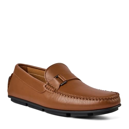 Bruno Magli Men's Tazio Italian Driving Leather Shoes with Side Bit