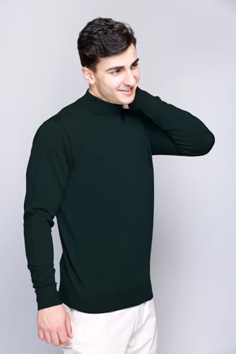 Image of GODFREY Woolen Full Sleeve Sweaters for Men Winter Wear - Turtle Neck Pullover for Men Stylish