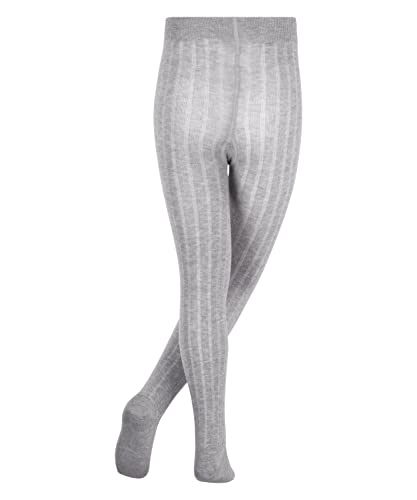 Falke Unisex Classic Rib Tights (Toddler/Little Kids/Big Kids) Light Grey 10-12.52