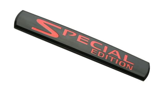 Image of 2Pcs Special Edition Car Emblems 3D Badge Truck Sticker Decal Fit for Universal Car Truck SUV (Black Red)