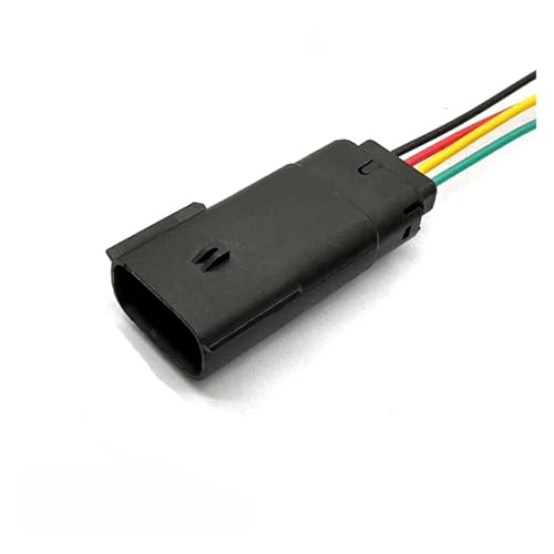 BHUPWZE 4 Pin Auto Cylinder High Voltage Package Connector 33471-0401 Car Output Transformer Plug 33481-0401(Multi,5 Sets)