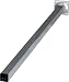 Produktbild 4er Set Tischbeine Möbelfüße L 700 mm Eckig Alu-silbermatt