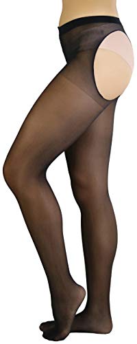 ToBeInStyle Women's Cheeky Thong Back Sheer Pantyhose