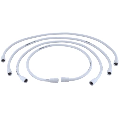 Johnson 1M PVC Shower Tube (Pack of 4) Poly Vinyl Chloride Pipe - White, Flexible, and Durable for Showerhead and Faucet Connections (B0D6ZVS15W) Amazon Price History, Amazon Price Tracker