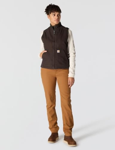 Image of Carhartt Women's Washed Duck Mock Neck Vest