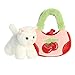Aurora® Fashionable Fancy Pals™ Cherry Kitty™ Stuffed Animal - Plush with Stylish Purse for Dress Up Fun - Perfect for Kids 3+ Years, Costumes, and Birthdays - Multicolor 8 Inches