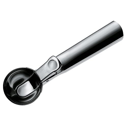 Lugë akulloreje WMF Gourmet 18 cm, lugë akulloreje me ejektor, lugë akulloreje Cromargan çelik inox i lëmuar, lugë akulloreje për lugë akullore, oriz, ...