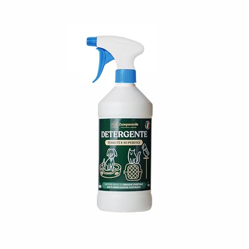 Detergente Igienizzante Smacchiante per Superfici e Tessuti a Contatto con Animali | Zampaverde Hygiene Spray | Sicuro e Naturale, Non Tossico per Cani, Gatti