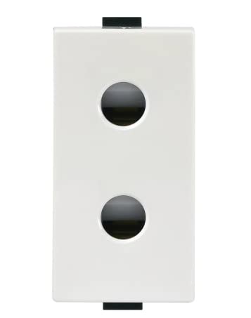 Sappholit 10A 2 Pin Modular Socket, White Colour (Pack of 5) : Amazon ...