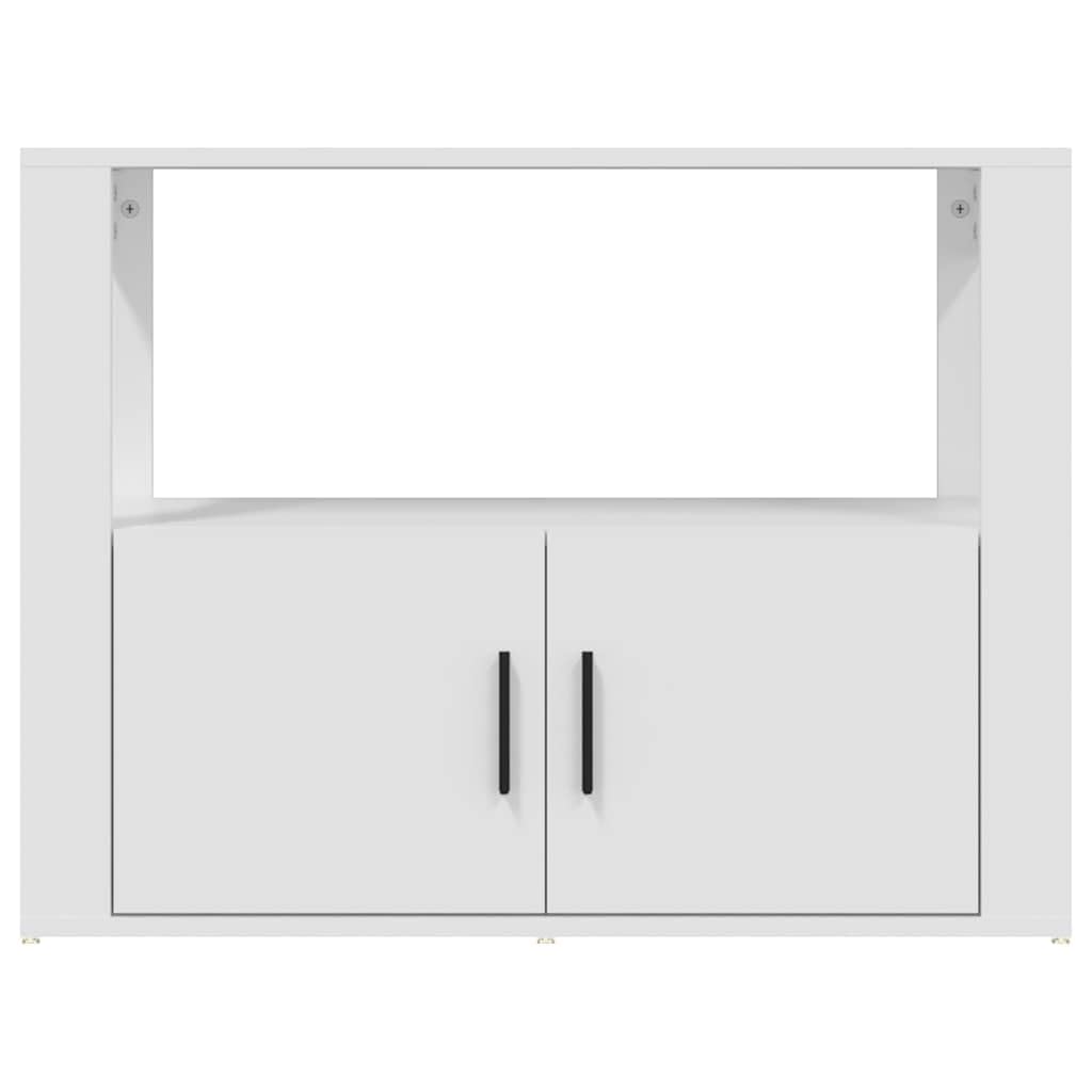 vidaXL Buffet Armoire de Rangement Organisateur de Maison Meuble de Rangement Armoire de Salon Blanc 80x30x60 cm Bois d'Ingénierie