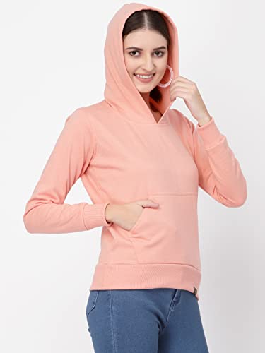 Image of UZARUS Women's Cotton Fleece Stylish Sweatshirt Hoodie