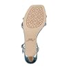 Jewel Badgley Mischka Maci Metallic Sandal with Rhinestone Knot Detail