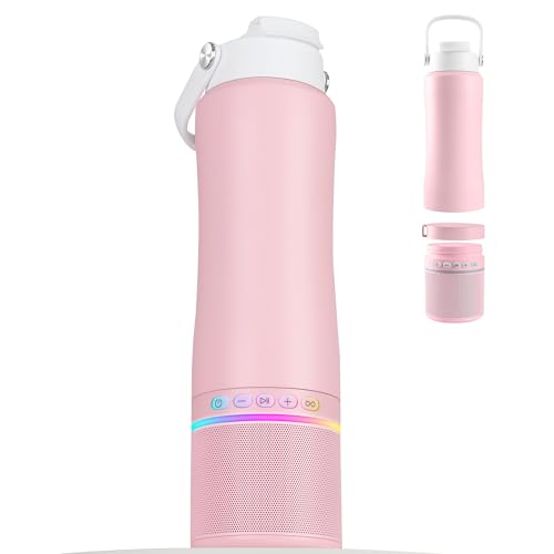 KAKULO Water Bottle with Portable Bluetooth Speaker...
